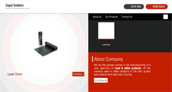 Desktop Screenshot of dayalsolders.com